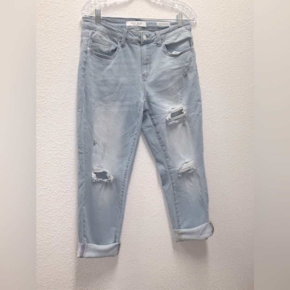 Judy blue boyfriend jeans light denim size 14 style 88333 - Picture 5 of 8